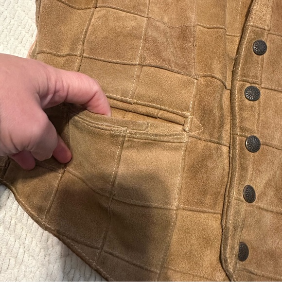 Silton Vintage Leather Vest sz M - Picture 4 of 9